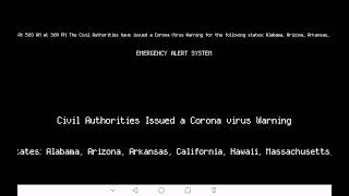 EAS Alarm  Corona Virus Warning DOH COVID19 [upl. by Kennan]