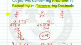 Converting Fraction to Repeating or Terminating Decimals [upl. by Marr]