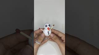 Cute Snowman diy ⛄❄️ Short diy playdoh [upl. by Netniuq]