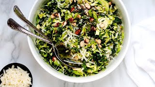 Kale and Brussels Sprout Salad [upl. by Atinnor]