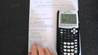 TI84 Plus Standard Deviation Super Easy [upl. by Auhso]