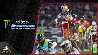 Supercross biggest and best crashes bashes and passes from 2024 season  Motorsports on NBC [upl. by Anaiq]