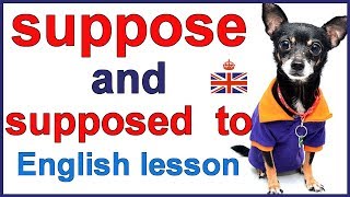 SUPPOSE and SUPPOSED TO  English lesson [upl. by Ayyn]