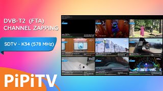 DVBT2 SDTV K34 Channel Zapping 20042024 [upl. by Shafer]