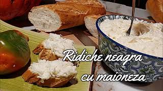 Ridiche neagra cu maioneza  Black radish with mayonnaise [upl. by Annahsal]