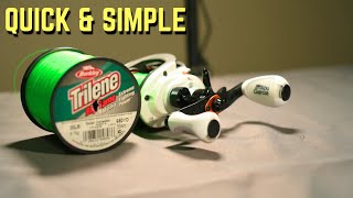 Ultimate Guide How To Spool Up A Baitcaster [upl. by Roseline]