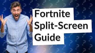 How to splitscreen Fortnite PS5 2024 [upl. by Yrehcaz425]