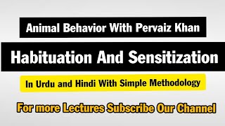 Habituation vs SensitizationAnimal Behaviorin urdu Hindi [upl. by Llenej225]