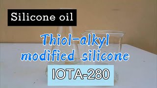 IOTA280 Thiolalkyl modified silicone UV curable new artifact [upl. by Arella675]