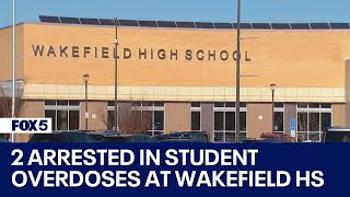 2 arrested in connection to student overdoses at Wakefield High School [upl. by Critta]