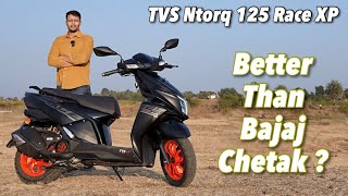 2024 TVS Ntorq Race XP Black Edition Review  Better Than EV Scooters [upl. by Dianuj973]