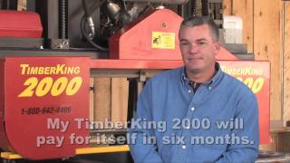 TimberKing Portable Sawmill Model 2000 Owner Jason Parker [upl. by Naiva]