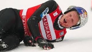 Extremer SturzCrash beim Skispringen  Thomas Morgenstern 2014 [upl. by Eitsyrk]