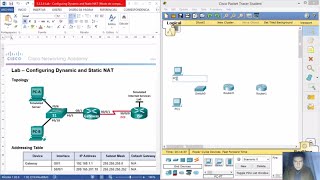 5226 Lab  Configuring Dynamic and Static NAT [upl. by Wootan]