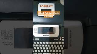 Label Printer Casio KL820 casio labelprinter printercasio [upl. by Las193]