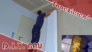 Richtig Tapezieren mit Malervließ│Glatte Wand [upl. by Eiten]