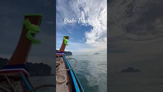 Railay Beach bossy ride Thailand trending travel krabi viralvideo boating trendingsong [upl. by Bravar]