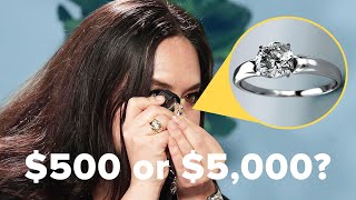 Jewelry Experts Guess The Cost Of Diamond Engagement Rings [upl. by Nett]