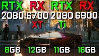 RTX 2080 vs RX 6700 XT vs RTX 2080 Ti vs RX 6800  Test in 15 Games  2024 [upl. by Ennaer]