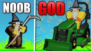 I became a GOD in Mowing SimulatorROBLOX [upl. by Nylcsoj]