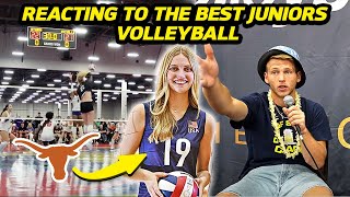 Reacting To America’s BEST Juniors Volleyball Players  USAV Girls Nationals 17 Open Semifinals [upl. by Caldeira399]