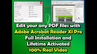 Adobe Acrobat Reader XI Pro full installation guide and life time activate [upl. by Aluin]