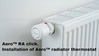 Aero™ RA click Installation of Aero™ radiator thermostat [upl. by Nireil]