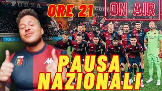 PAUSA NAZIONALI NOVITA IN CASA GENOA❤️💙🔥 [upl. by Ovid]