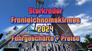 Sterkrader Fronleichnamskirmes 2024 Fahrgeschäfte  Preise [upl. by Selmore858]