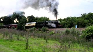 5029 Nunney Castle tackles Hemerdon Bank 1072011 [upl. by Hatfield]