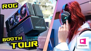 The COOLEST stuff at Asus ROG Booth  Computex 2024 [upl. by Norby]