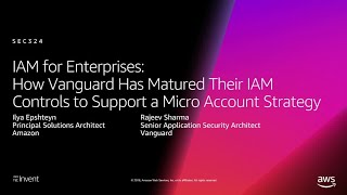 AWS reInvent 2018 How Vanguard Matured IAM Controls to Support Micro Accounts SEC324 [upl. by Saeger]