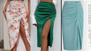 How To Make A Ruched Skirt  How To Draft And Sew a Ruched Skirt [upl. by Noiramed47]