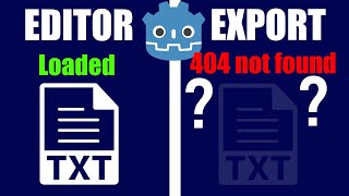 Godot Files not loading in export build fix [upl. by Odicalp637]