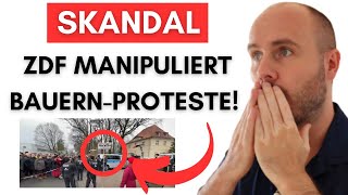 Videobeweis ZDF unterwandert BauernProteste mit KRlEGSTreibern [upl. by Newkirk]