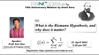 What is the Riemann Hypothesis and why does it matter by Prof Ken Ono [upl. by Kalasky]