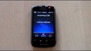 BlackBerry 9500 Incoming Call [upl. by Iatnwahs]