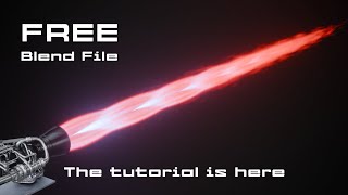 Procedural Cryogenic Engine flame without volumatric sheder Blender Tutorial [upl. by Colver]