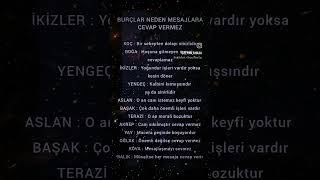 Burçlar mesajlara neden cevap vermez [upl. by Kellina]