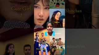 Kaise tu Gungunaye Muskuraye Cover Whos Best Cute Girl vs Shinchan vs Riva vs Varun amp Akshath [upl. by Notlim910]