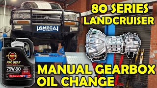 How to Change Manual Transmission Oil – Toyota Landcruiser 80 Series [upl. by Phio]