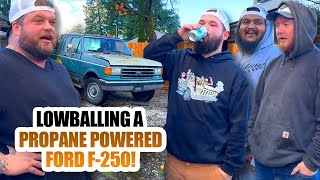 LOWBALLING A PROPANE POWERED FORD F250 [upl. by Guimond734]