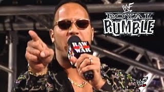 The Rock vs Mankind  Royal Rumble 1999 I Quit Match promo [upl. by Annait164]