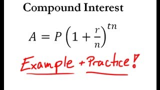 Compound Interest  Easy Example  Practice [upl. by Cassandry815]