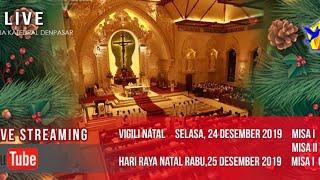 Misa Natal Paroki Roh Kudus Katedral Denpasar LIVE [upl. by Nadean428]