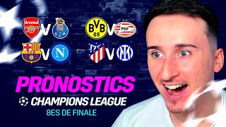 4 PRONOSTICS 18 LIGUE DES CHAMPIONS  Arsenal  Porto Barcelone  Naples [upl. by Tam]