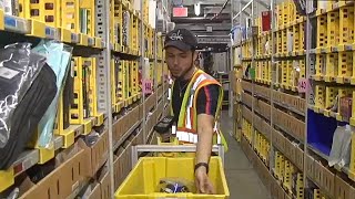 Inside look at an Amazon fulfillment center [upl. by Namra]