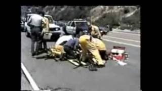 Malibu Motorcycle Crash 2001 crash scene [upl. by Aer]