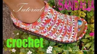 ► COMO TEJER ALPARGATAS A CROCHET PARA DAMA 👢 EXPLICACIÓN 👢 [upl. by Gathard]