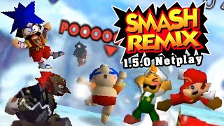 Smash Remix 150 Smash Bros 64 Hack 4Player Online Battles via Project64 Netplay [upl. by Jillene]